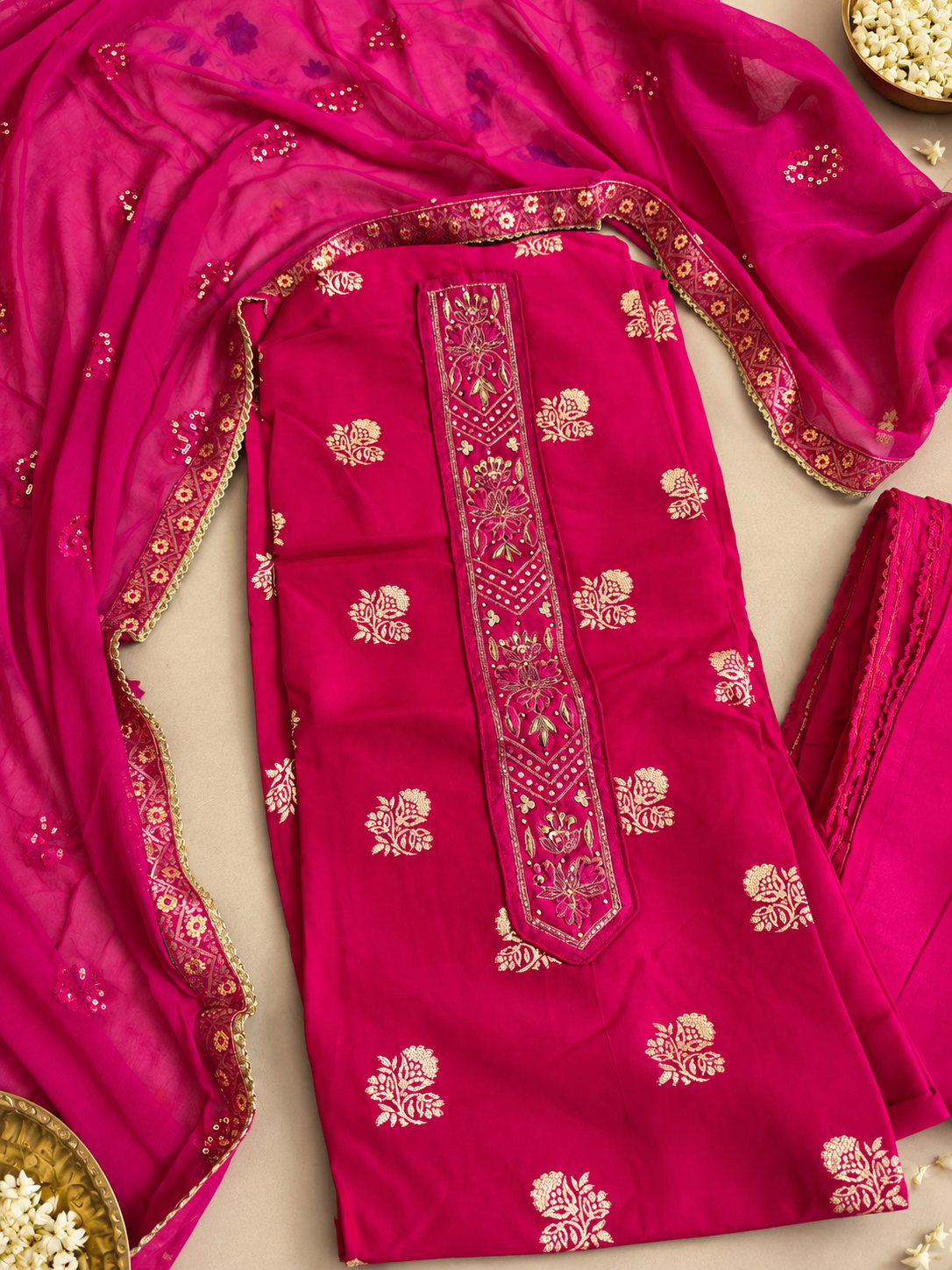 Rani Pink Festive Suit Set