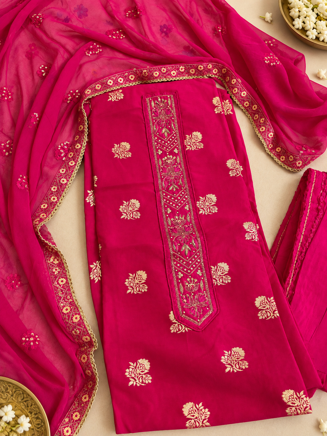 Rani Pink Festive Suit Set