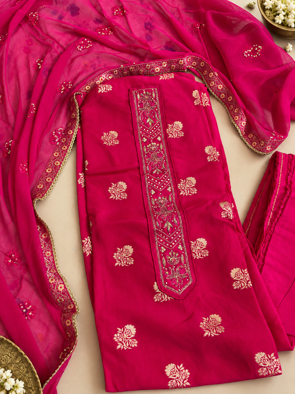Rani Pink Festive Suit Set